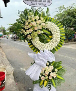 Kệ Hoa Chia Buồn Tấm Lòng Thành Kính – Mã 08