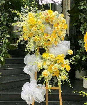 Kệ Hoa Chúc Mừng Hạnh Phúc Đong Đầy – Mã 16